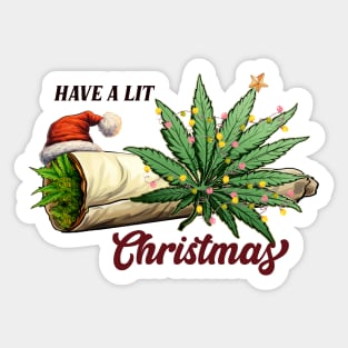 Have a Lit Christmas Sticker